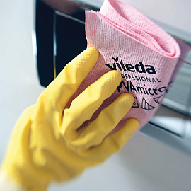 Салфетки хозяйственные Vileda Professional PVAmicro микрофибра 38x35 см 250 г/кв.м красные (5 штук в упаковке)