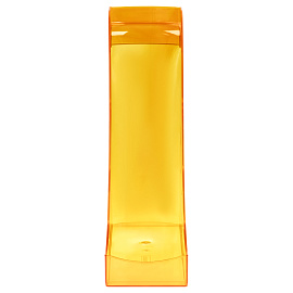 Лоток для бумаг вертикальный СТАММ "Эксперт", тонированный, манго, ширина 95мм фото Лоток для бумаг вертикальный СТАММ "Эксперт", тонированный, манго, ширина 95мм