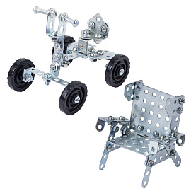 Конструктор металлический ЮНЛАНДИЯ "Для уроков труда №4", развивающий, 130 элементов, 104682 фото Конструктор металлический ЮНЛАНДИЯ "Для уроков труда №4", развивающий, 130 элементов, 104682