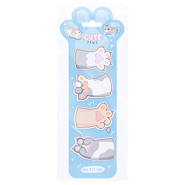 Флажки-закладкиMESHU "Cute Paws", 20л*4 цвета, европодвес фото Флажки-закладкиMESHU "Cute Paws", 20л*4 цвета, европодвес