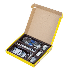 Конструктор металлический ЮНЛАНДИЯ "Для уроков труда №5", развивающий, 155 элементов, 104683 фото Конструктор металлический ЮНЛАНДИЯ "Для уроков труда №5", развивающий, 155 элементов, 104683