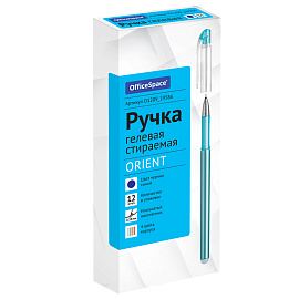 Ручка гелевая стираемая OfficeSpace "Orient" синяя, 0,38мм