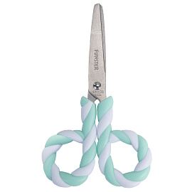 Ножницы FUNSTER (ФАНСТЕР) 130 мм, фигурные ручки ЛЕДЕНЦЫ из ABS пластика, в дисплее, 238853