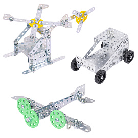 Конструктор металлический ЮНЛАНДИЯ "Для уроков труда №2", развивающий, 290 элементов, 104680 фото Конструктор металлический ЮНЛАНДИЯ "Для уроков труда №2", развивающий, 290 элементов, 104680