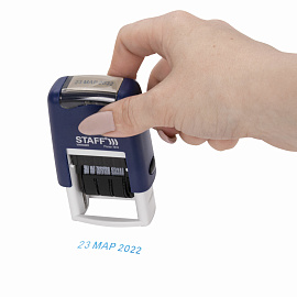 Датер-мини STAFF, месяц буквами, оттиск 22х4 мм, "Printer 7810", 237432 фото Датер-мини STAFF, месяц буквами, оттиск 22х4 мм, "Printer 7810", 237432