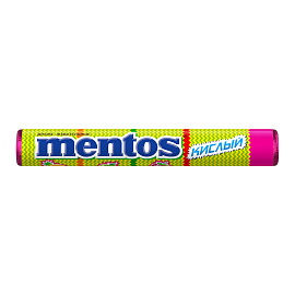 Жевательное драже MENTOS (Ментос) "Кислый", 37,5 г