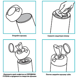 Салфетки чистящие влажные OfficeClean, универсальные, антибактериальные, в тубе, плотные, 100шт. фото Салфетки чистящие влажные OfficeClean, универсальные, антибактериальные, в тубе, плотные, 100шт.