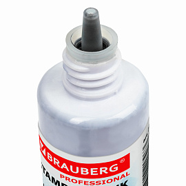 Краска штемпельная BRAUBERG PROFESSIONAL, clear stamp, черная, 30 мл, на водной основе, 227983