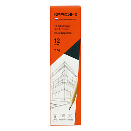Карандаш ч/г Красин "Конструктор" ТМ (HB) круглый, заточен. фото Карандаш ч/г Красин "Конструктор" ТМ (HB) круглый, заточен.
