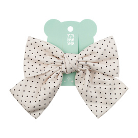 Заколка для волос MESHU, бант, светлый, ассорти, 14*12см, европодвес фото Заколка для волос MESHU, бант, светлый, ассорти, 14*12см, европодвес