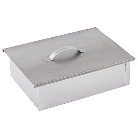 Коптильня одноярусная металлическая, размер 350х260х100 мм, в гофрокоробе, 701729 фото Коптильня одноярусная металлическая, размер 350х260х100 мм, в гофрокоробе, 701729