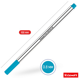 Ручка капиллярная Luxor "Fine Writer 045" голубая, 0,8мм фото Ручка капиллярная Luxor "Fine Writer 045" голубая, 0,8мм