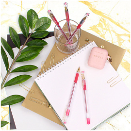 Ручка шариковая масляная с грипом MUNHWA "MC Gold", РОЗОВАЯ, корпус прозрачный, узел 0,5 мм, линия письма 0,3 мм, BMC-10 фото Ручка шариковая масляная с грипом MUNHWA "MC Gold", РОЗОВАЯ, корпус прозрачный, узел 0,5 мм, линия письма 0,3 мм, BMC-10