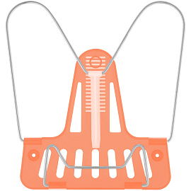 Подставка для книг СТАММ "Премиум", неоновая оранжевая