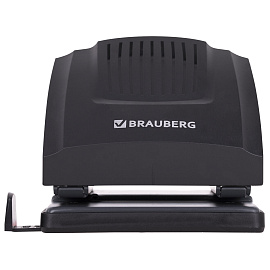 Дырокол BRAUBERG "SUPER", до 30 листов, черный, 272744 фото Дырокол BRAUBERG "SUPER", до 30 листов, черный, 272744