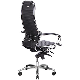 Кресло офисное МЕТТА "SAMURAI" K-1, экокожа, черное