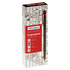 Карандаш механический OfficeSpace 0,5мм, с ластиком, черный фото Карандаш механический OfficeSpace 0,5мм, с ластиком, черный