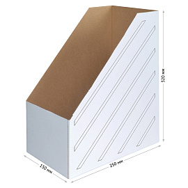 Накопитель-лоток архивный из микрогофрокартона OfficeSpace, 150мм, белый, до 1400л. фото Накопитель-лоток архивный из микрогофрокартона OfficeSpace, 150мм, белый, до 1400л.