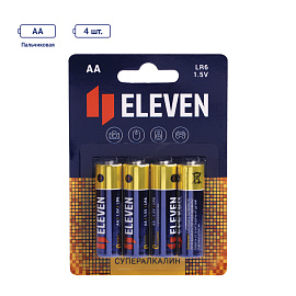 Батарейка Eleven SUPER AA (LR6) алкалиновая Цена за 1 батарейку фото Батарейка Eleven SUPER AA (LR6) алкалиновая Цена за 1 батарейку