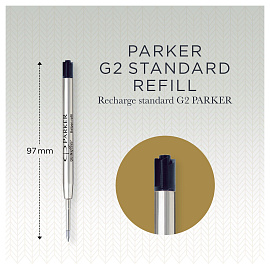 Стержень шариковый Parker Quink Flow черный 98 мм (толщина линии 0.8 мм, артикул производителя 1950369)