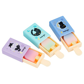 Ластик MESHU "Secret", 35*67*17мм, термопластичная резина, выдвижной, пластиковый футляр фото Ластик MESHU "Secret", 35*67*17мм, термопластичная резина, выдвижной, пластиковый футляр