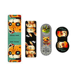 Закладки магнитные для книг, 4шт., MESHU "Iron friend", матовая ламинация фото Закладки магнитные для книг, 4шт., MESHU "Iron friend", матовая ламинация