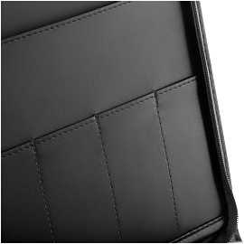 Папка деловая OfficeSpace Leo из искуственной кожи черного цвета (ПаКЗ_574)