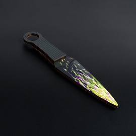 Нож деревянный ТРИ СОВЫ Кунай, "Радиация", пакет с европодвесом