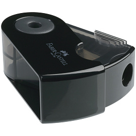 Точилка Faber-Castell Sleeve Mini с контейнером черная фото Точилка Faber-Castell Sleeve Mini с контейнером черная