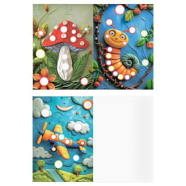 Раскраска пластилином А5, 8 стр., ТРИ СОВЫ "Выпуск №2