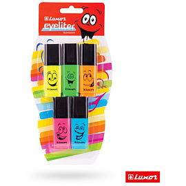 Набор текстовыделителей Luxor "Eyeliter" 05цв., 1-4,5мм, блистер