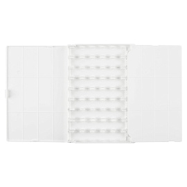 Пенал для акварели пластиковый Гамма, 36 кювет, белый, с палитрой