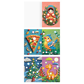 Раскраска пластилином А5, 8 стр., ТРИ СОВЫ "Выпуск №1