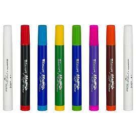 Фломастеры меняющие цвет Luxor "Magic", 06цв.+2, 8шт., картон, европодвес