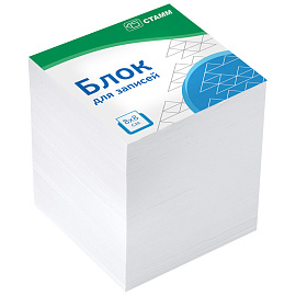 Блок для записей СТАММ "Стандарт", 8*8*8см, белый фото Блок для записей СТАММ "Стандарт", 8*8*8см, белый