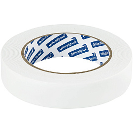 Клейкая лента двусторонняя OfficeSpace, 25мм*5м, на вспененной основе, 1мм фото Клейкая лента двусторонняя OfficeSpace, 25мм*5м, на вспененной основе, 1мм