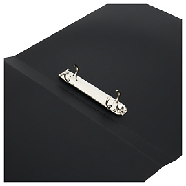 Папка на 2 кольцах OfficeSpace "Вита" А4, 25мм, 500мкм, пластик, черная фото Папка на 2 кольцах OfficeSpace "Вита" А4, 25мм, 500мкм, пластик, черная