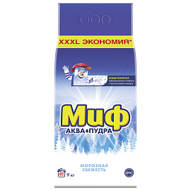 Порошок стиральный автомат Миф Морозная свежесть 9 кг