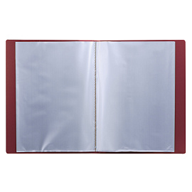 Папка 30 вкладышей BRAUBERG стандарт, красная, 0,6 мм, 221598 фото Папка 30 вкладышей BRAUBERG стандарт, красная, 0,6 мм, 221598