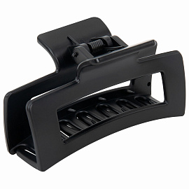 Крабы для волос НАБОР 3 шт., 8,5 см / 8,5 см / 11 см, soft-touch, чёрный, MONTE VITA (МОНТЕ ВИТА), 457032