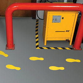 Лента клейкая для разметки Unibob желтая/черная 50 мм x 50 м