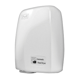 Сушилка для рук электрическая Puff-120 сенсорная белая фото Сушилка для рук электрическая Puff-120 сенсорная белая