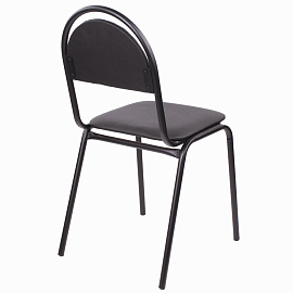Стул для посетителей РС00М, черный каркас, кожзам черный фото Стул для посетителей РС00М, черный каркас, кожзам черный