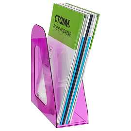 Лоток для бумаг вертикальный СТАММ "Фаворит", тонированный фиолетовый, ширина 90мм