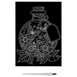 Гравюра с голографическим эффектом ТРИ СОВЫ "Открытка. Бабочки", А5 фото Гравюра с голографическим эффектом ТРИ СОВЫ "Открытка. Бабочки", А5