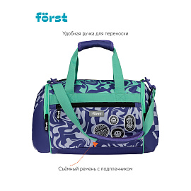 Сумка Forst "Smiley" 23*32*20см, 1 отделение, 3 кармана фото Сумка Forst "Smiley" 23*32*20см, 1 отделение, 3 кармана