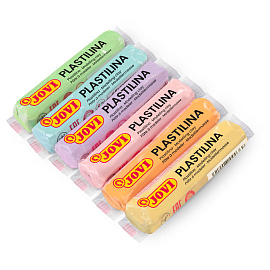 Пластилин растительный JOVI, 6 цветов пастель, 15г, картон, европодвес фото Пластилин растительный JOVI, 6 цветов пастель, 15г, картон, европодвес