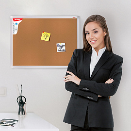 Доска пробковая Berlingo "Premium", 45*60см, алюминиевая рамка