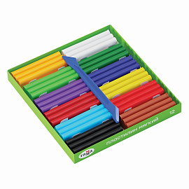 Пластилин восковой Гамма Пчелка 12 цветов 180 грамм