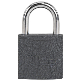 Замок навесной чугунный 25 мм "Стандарт", 2 ключа, ГРАНДМАСТЕР, 671289